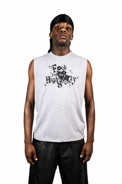 F*** GREY TOP DISTRESSED LOGO