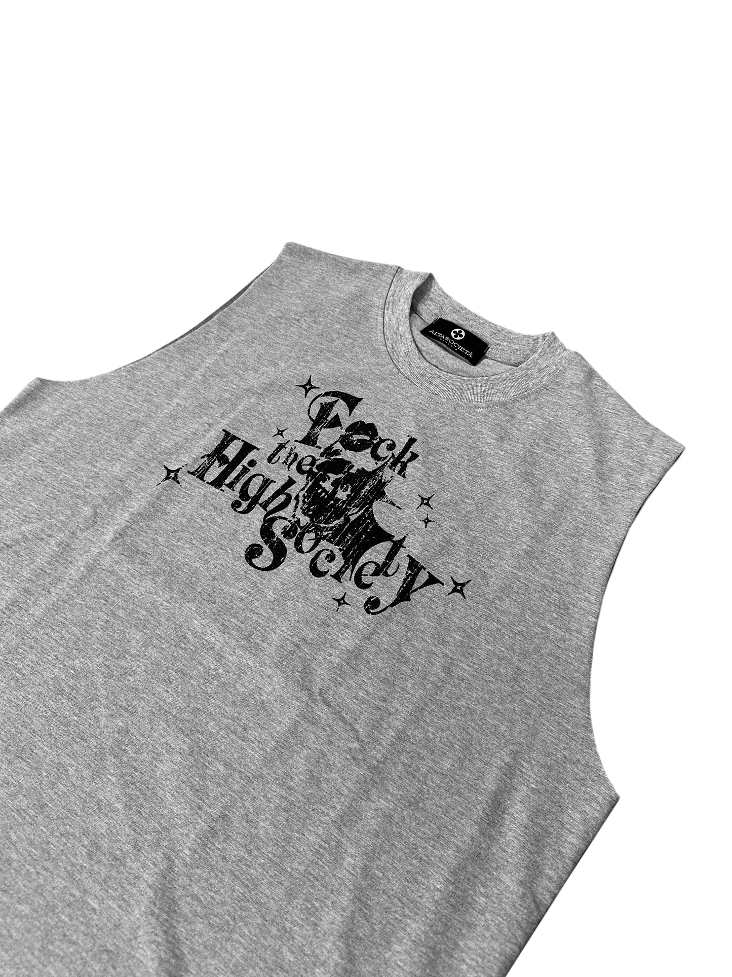 F*** GREY TOP DISTRESSED LOGO
