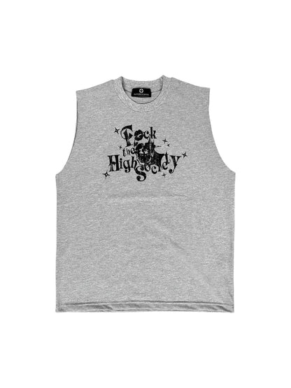F*** GREY TOP DISTRESSED LOGO