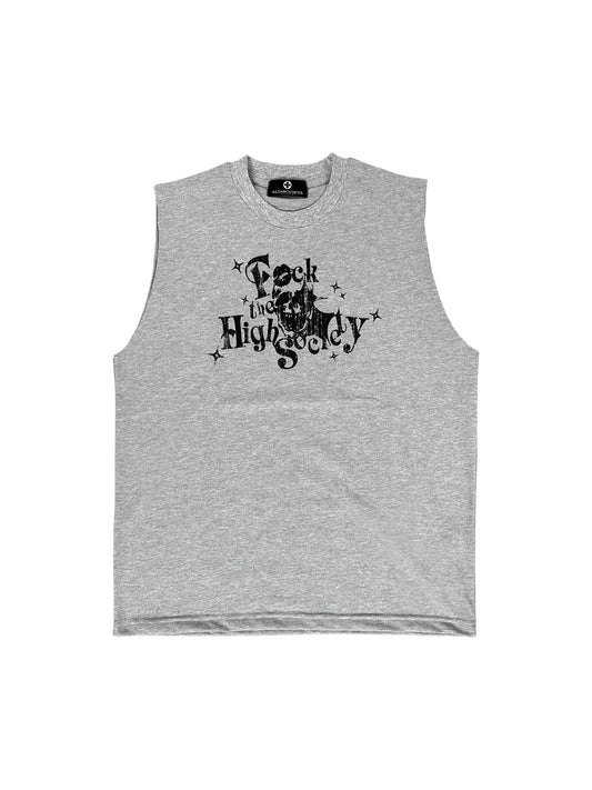 F*** GREY TOP DISTRESSED LOGO
