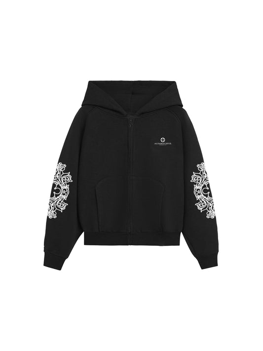ALTASOCIETÀ BAROQUE TRAFORO ZIP HOODIE