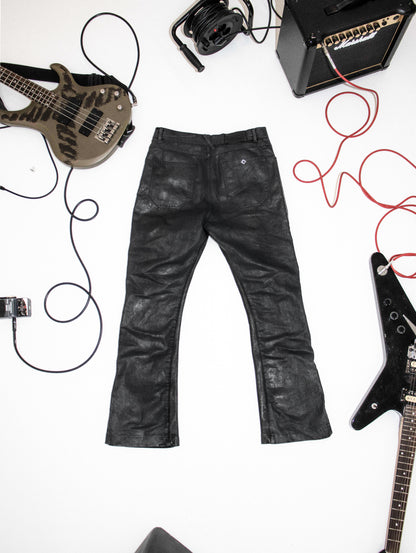 MANOPELLE CRACKED DARK GREY PANTS