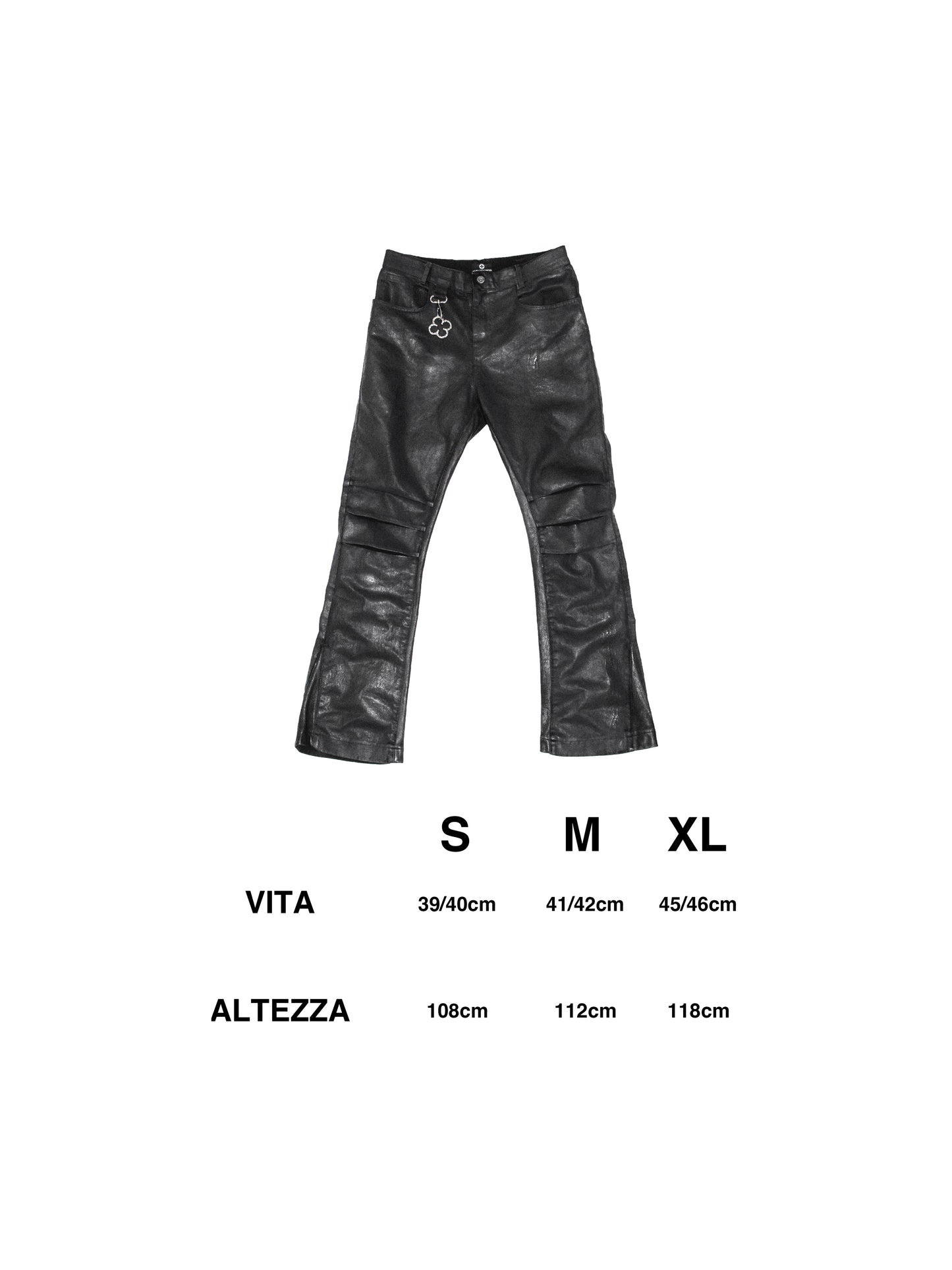 MANOPELLE CRACKED DARK GREY PANTS