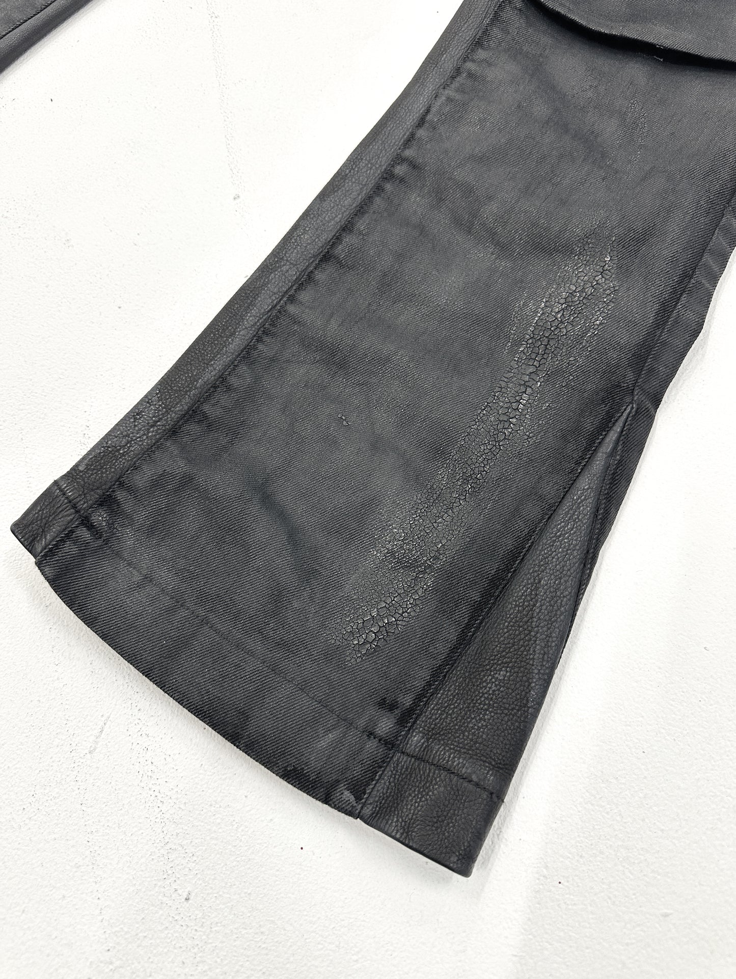 MANOPELLE CRACKED DARK GREY PANTS