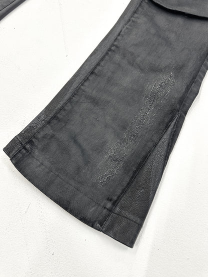 MANOPELLE CRACKED DARK GREY PANTS