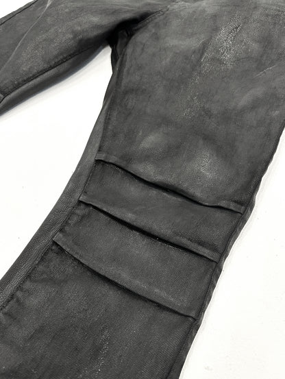 MANOPELLE CRACKED DARK GREY PANTS